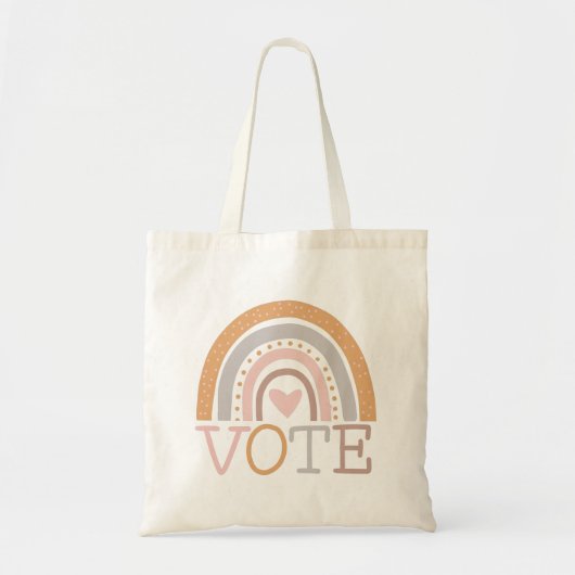 Stemming | Ontwerptekst van de regenboog van de ku Tote Bag (Voorkant)