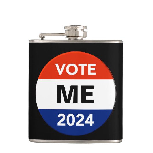 Stemming op persoonlijke titel 2024: Verkiezingsca Heupfles (Voorkant)