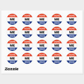 Stemming op persoonlijke titel 2024: Verkiezingsca Ronde Sticker (Vel)