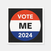 Stemming op persoonlijke titel 2024: Verkiezingsca Servet (Voorkant)