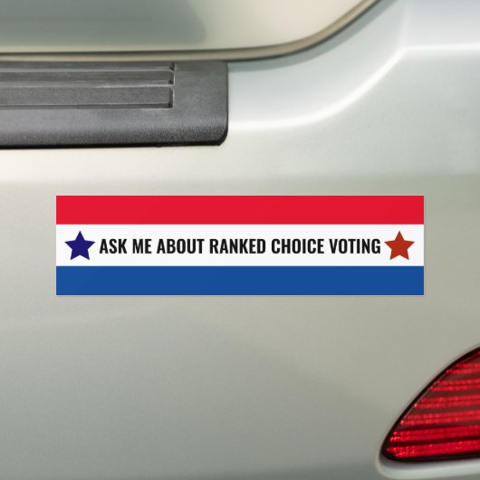 Stemming op volgorde van stemmen Stemming op polit Bumpersticker (Op auto)