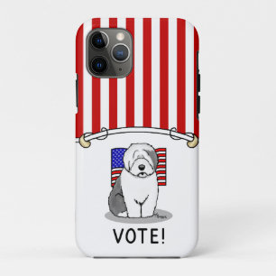 Stemming! Oud Engels Sheepdog Grey 1 Cute Politica Case-Mate iPhone Case