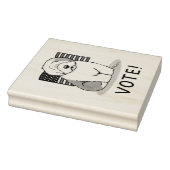 Stemming! Oud Engels Sheepdog Grey 1 Cute Politica Rubberstempel (Stempel)