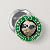 Stemming over Cauli Flower Ronde Button 5,7 Cm (Voorkant /achterkant)
