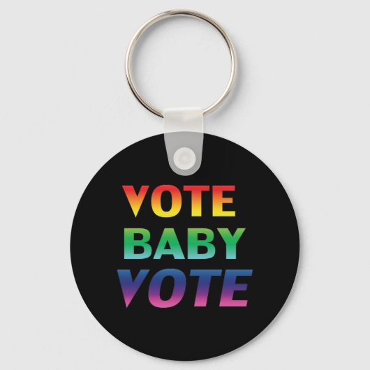 stemming over de baby - Pride lgbtq lgbt regenboog Sleutelhanger (Voorkant)