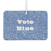 Stemming over de blauwe auto, luchtverfrisser (Achterkant)