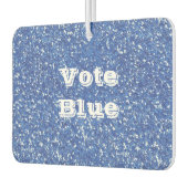 Stemming over de blauwe auto, luchtverfrisser (Links)