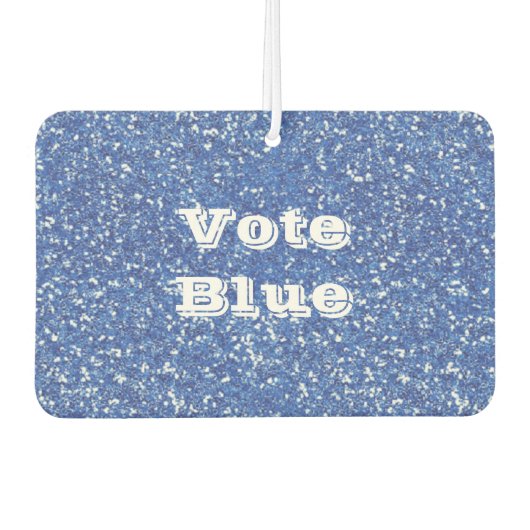 Stemming over de blauwe auto, luchtverfrisser (Voorkant)