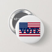 Stemming over de dag van de verkiezingen ronde button 5,7 cm (Voorkant /achterkant)