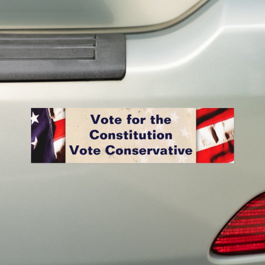 Stemming over de Grondwet Bumpersticker (Op auto)
