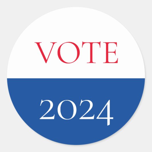 Stemming over de presidentsverkiezingen 2020 ronde sticker (Voorkant)