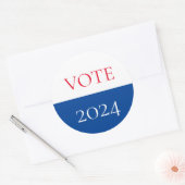 Stemming over de presidentsverkiezingen 2020 ronde sticker (Envelop)