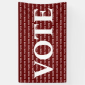 Stemming over de stemming spandoek (Verticaal)