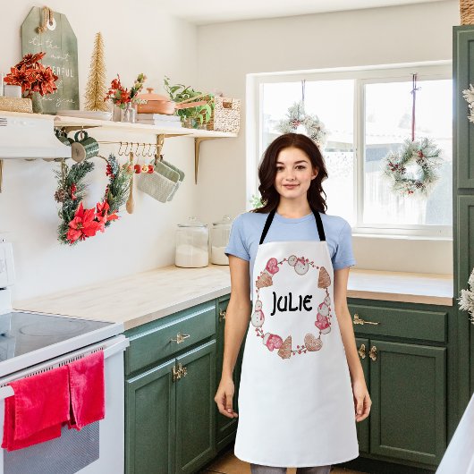 stemming over de uitwisseling van kerstkoekjes schort