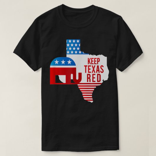 Stemming over de verkiezingen in Teas Red 2020 T-shirt (Design voorkant)