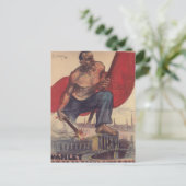 Stemming over het communistische propagandaPoster Briefkaart (Staand voorkant)