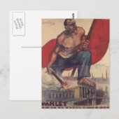 Stemming over het communistische propagandaPoster Briefkaart (Voorkant / Achterkant)