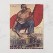 Stemming over het communistische propagandaPoster Briefkaart (Voorkant)