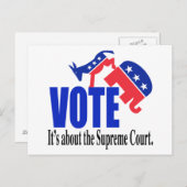 Stemming over het hooggerechtshof briefkaart (Voorkant / Achterkant)