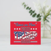 Stemming over het Man - Trump 2020 Briefkaart (Staand voorkant)