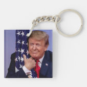 Stemming over het Man - Trump 2020 Sleutelhanger (Achterkant)