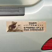 Stemming over het tweede  amendement van de Republ Bumpersticker (Op auto)