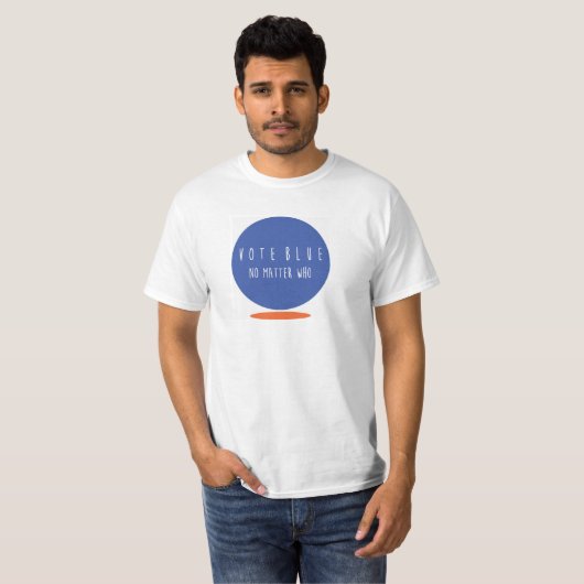 Stemming over Mannen van de blauwe economie Tee Sh T-shirt (Voorkant volledig)