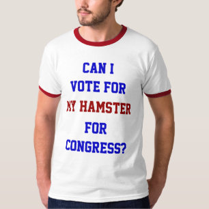 Stemming over mijn Hamster Congress Funny Politica T-shirt