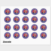 Stemming over Paul 2012 Republikein Ronde Sticker (Vel)