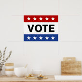 Stemming over poster op verkiezingsdag (Keuken)