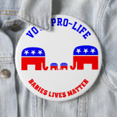 STEMMING OVER PRO-LIFE BABIES LEVENSZAKEN RONDE BUTTON 6,0 CM (In situ)