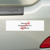 Stemming over reproductieve vrijheid beschermen bumpersticker (Op auto)