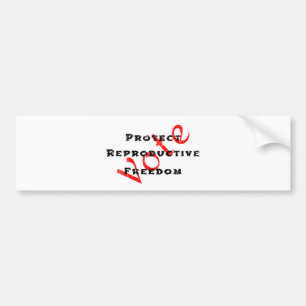 Stemming over reproductieve vrijheid beschermen bumpersticker