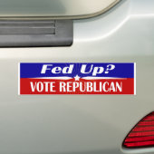 Stemming over Republikeins politiek Bumpersticker (Op auto)