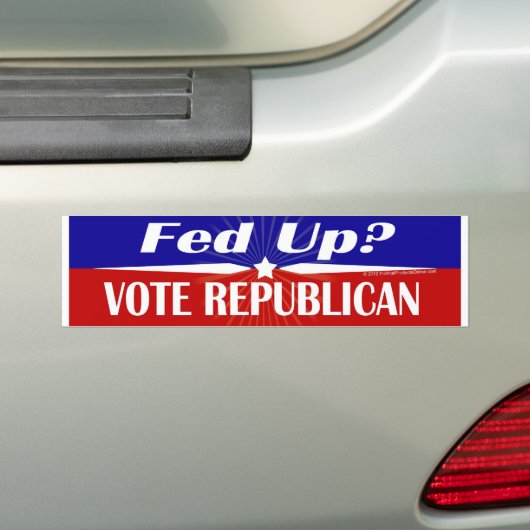 Stemming over Republikeins politiek Bumpersticker (Op auto)