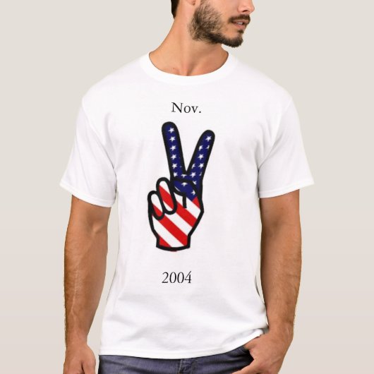 Stemming over T-shirt voor de vrede (Voorkant)