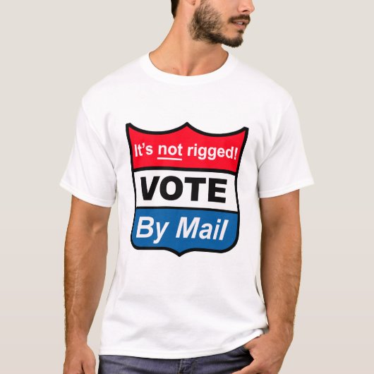Stemming-per-mail het is niet Geregistreerde Emble T-shirt (Voorkant)