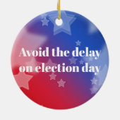 Stemming per post keramisch ornament (Achterkant)