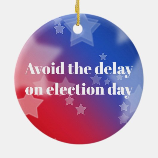 Stemming per post keramisch ornament (Achterkant)