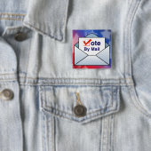 Stemming per post vierkante button 5,1 cm (In situ)