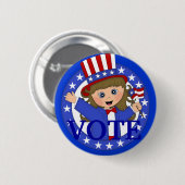 STEMMING Politieke Button (Voorkant /achterkant)