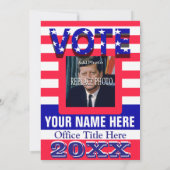 Stemming politieke campagne kaart (Achterkant)