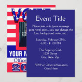 Stemming politieke campagne kaart (Voorkant / Achterkant)