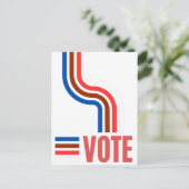 Stemming Politieke Verkiezingen Briefkaart (Staand voorkant)