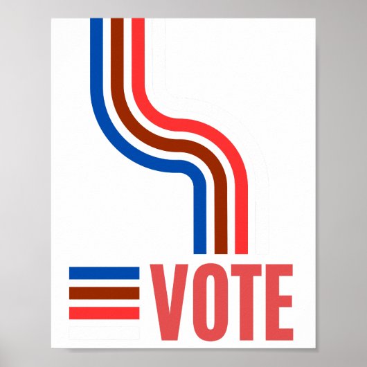 Stemming Politieke Verkiezingen Poster (Voorkant)