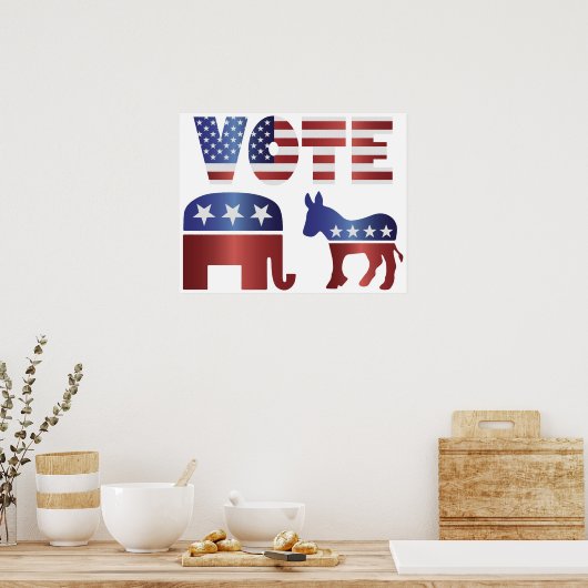 Stemming Poster verkiezingsdag (Keuken)