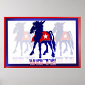 Stemming Poster voor democratische ondertekening (Voorkant)