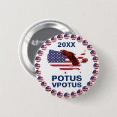 Stemming  Potus Verkiezing Eagle Button (Voorkant /achterkant)