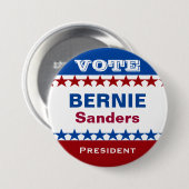 Stemming President Bernie Sanders Ronde Button 7,6 Cm (Voorkant /achterkant)