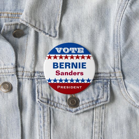 Stemming President Bernie Sanders Ronde Button 7,6 Cm (In situ)